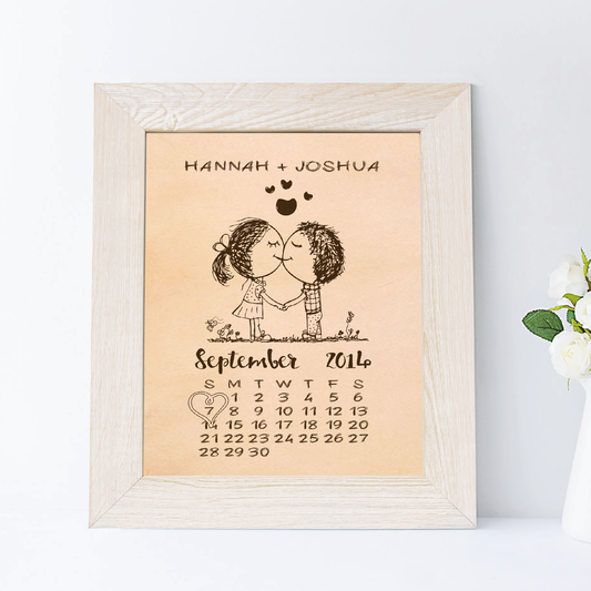 3rd Leather Anniversary Gift, Cute Calendar